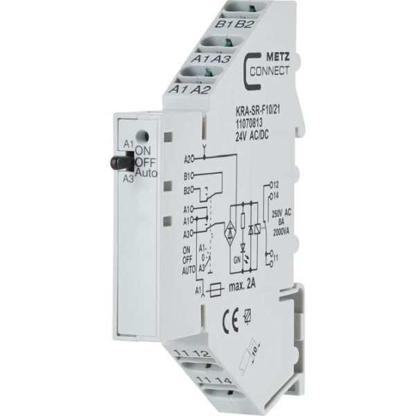 Metz Connect KRA-SR-F10/21 1W Koppelbaustein 24AC/DC