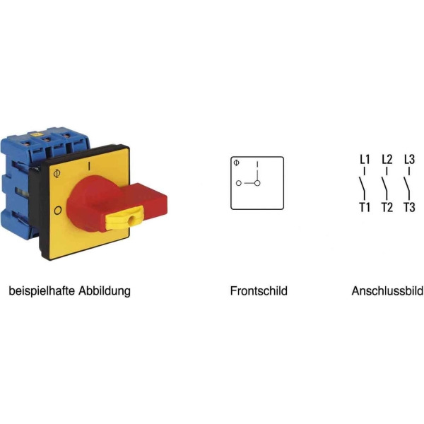Kraus & Naimer KG64B T203/04 E Hauptschalter Not-Aus 63A 22kW 3-polig