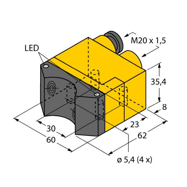 Turck Ni4-DSU35TC-2AP4X2 Sensor induktiv