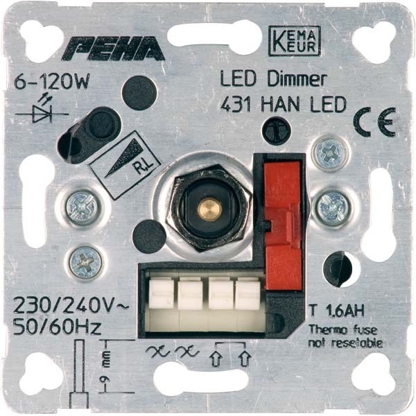 Peha D 431 HAN LED o.A. Drehdimmer Unterputz LED