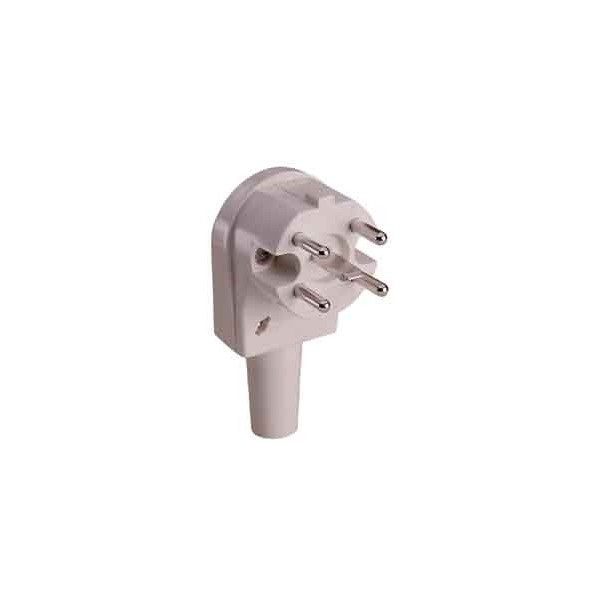 ABL 2407110 Winkelstecker weiß 16A