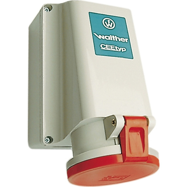 Walther 161 Wandsteckdose 63A 5p. 400V 6h IP44