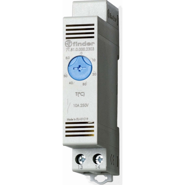 Finder 7T.81.0.000.2303 Vari-Thermostat 1S-10A für DIN-Schiene