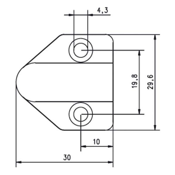 Assa Abloy effeff 1031800 Kabelübergang für Türrahmen 18cm