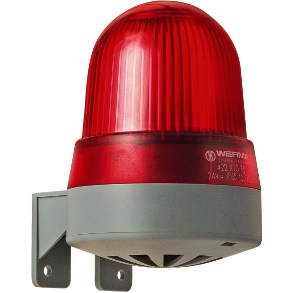 Werma 42311075 Blitz-Summer 24V AC/DC rot