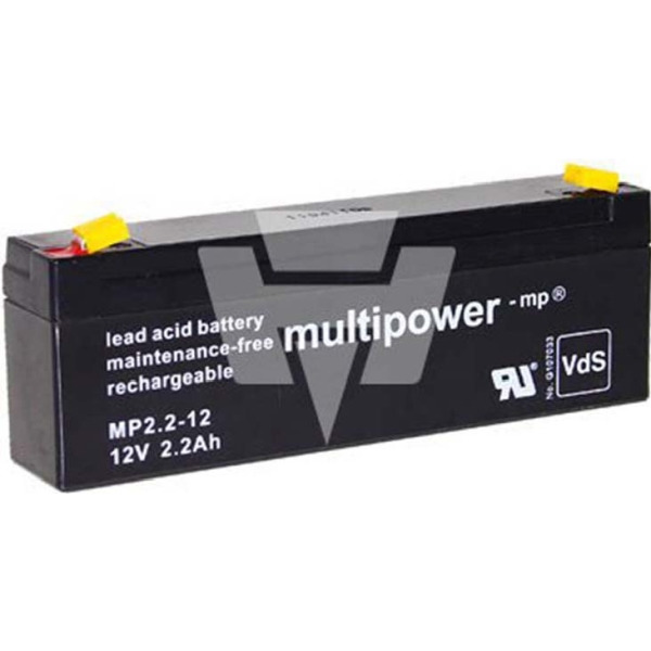 Hückmann 301074 Multipower Blei-Akku MP2,2-12 Pb12V/2,2Ah