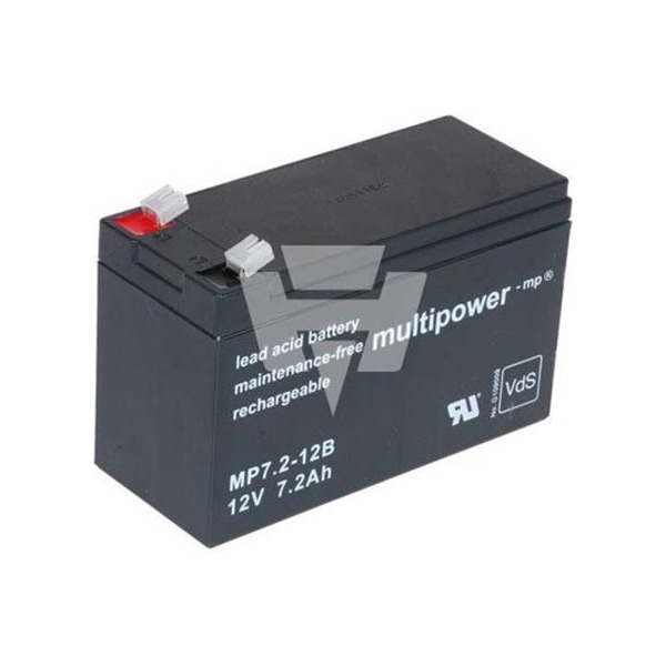 Hückmann 130628 Multipower Blei-Akku MP7,2-12BPb12V/7,2Ah