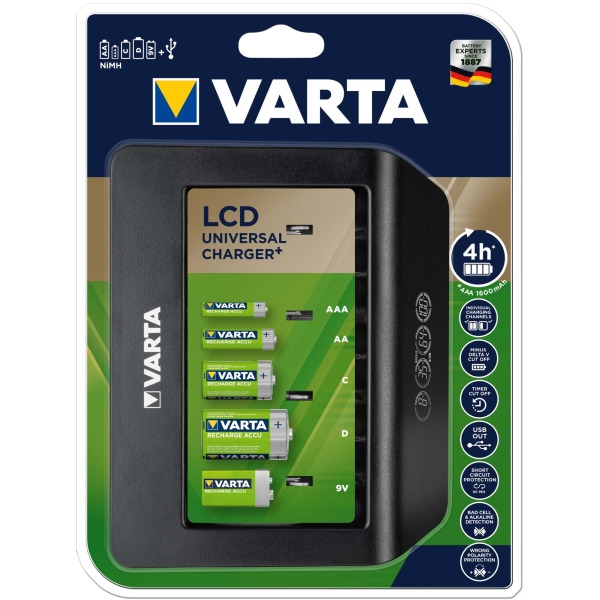 Varta 57688101401 LCD Universal Charger+