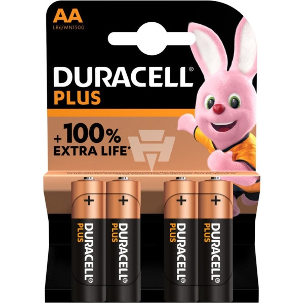 Hückmann 147282 Duracell Mignon AA PlusPower 1,5V 4 Stück