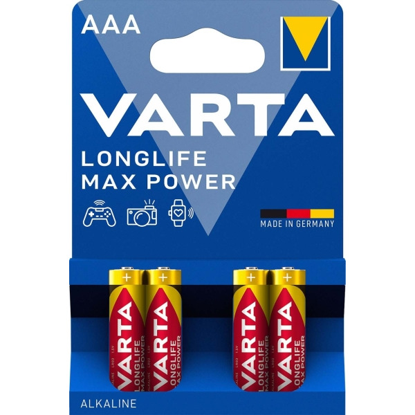 Varta 4703 Longlife MaxPower Micro 1,5/Al-Mn 4 Stück