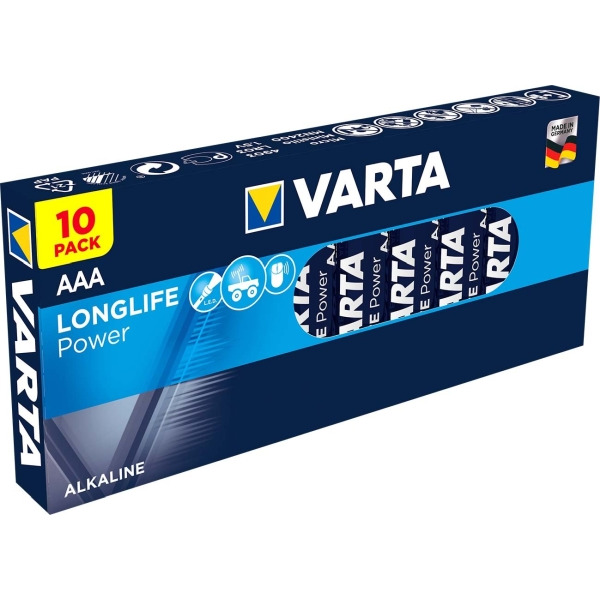 Varta 4903 Batterie Longlife Power AAA Micro R3 Al-Mn 10 Stück