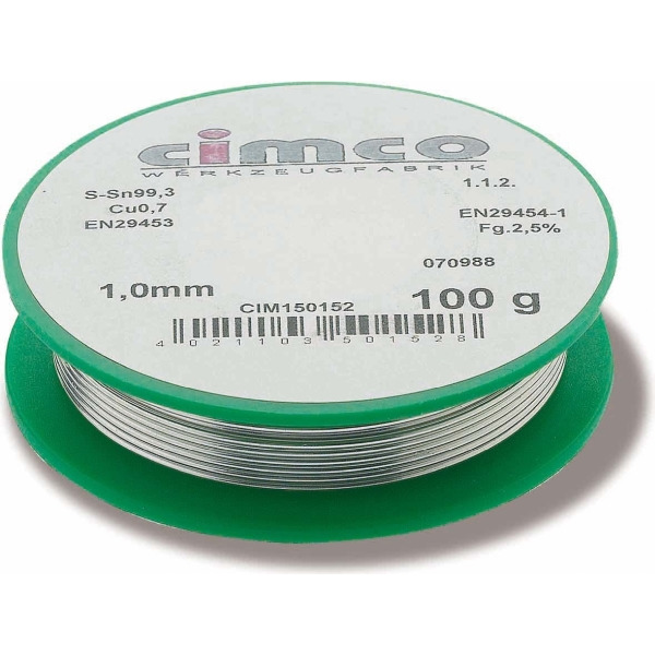 Cimco 150154 Elektroniklot bleifrei 1,0mm/250g