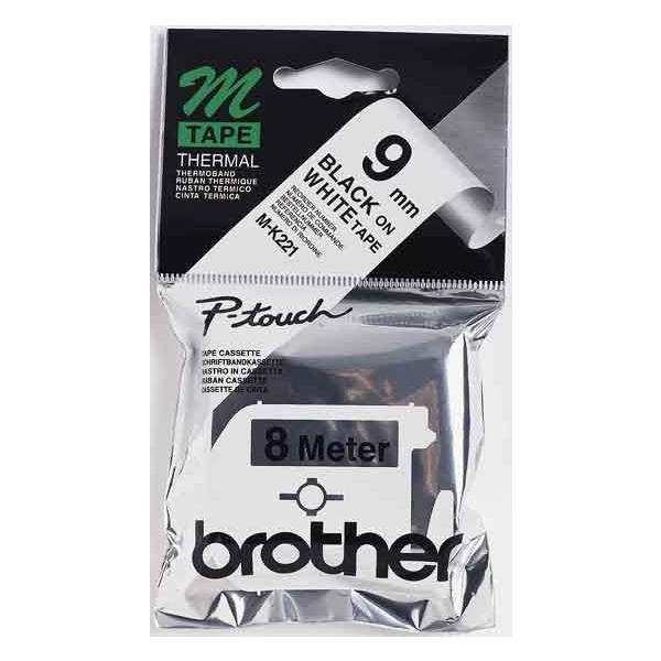 Brother M-K221 Schriftbandkassette BF.weiß/DF.schwarz