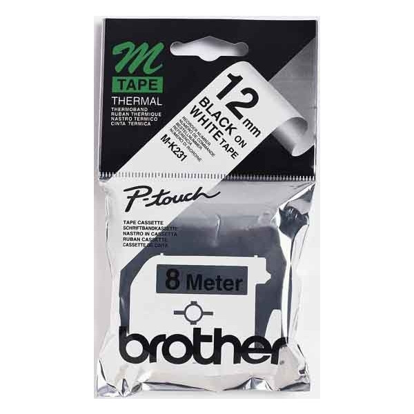 Brother M-K231 Schriftbandkassette BF.weiß/DF.schwarz