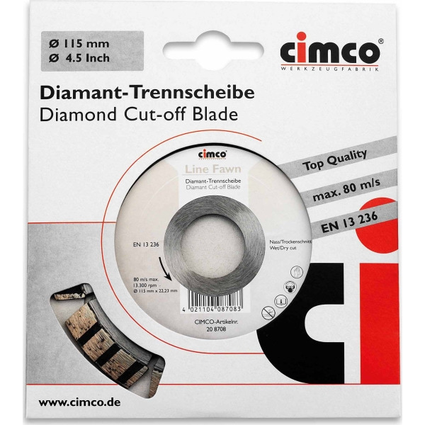 Cimco 208712 Diamanttrennscheibe D=150mm