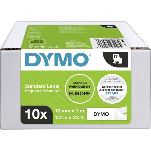 Dymo 2093097 D1-Polyesterband Pack 12mmx7 Meter 10 Bänder 10 Stück