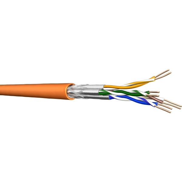 Draka 60044549 Communication Cable Kat.7 4P S/FTP AWG23 orange 1000 Meter