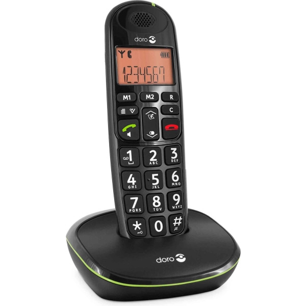 doro doroPhoneEasy100w schwarz DECT-Telefon schnurlos schwarz