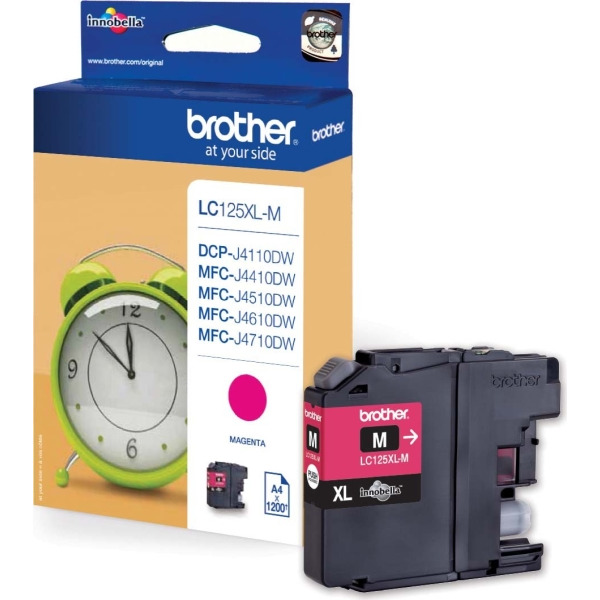 Brother LC-125XLM Tintenpatrone XL magenta groß