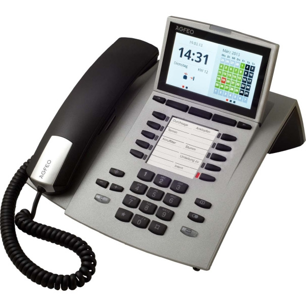 Agfeo ST 45 IP si Systemtelefon VoIP silber