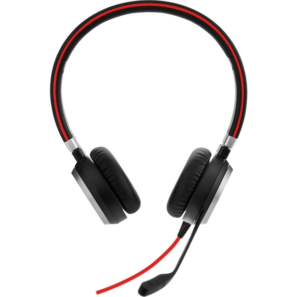 GN Audio Jabra Evolve40MSDuo Headset beidohrig schnurgebunden