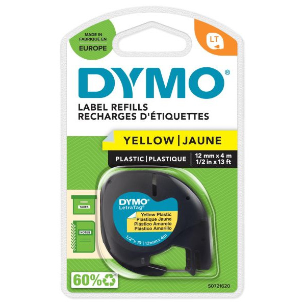 Dymo S0721620 LetraTag-Etiketten 12mm x 4 Meter