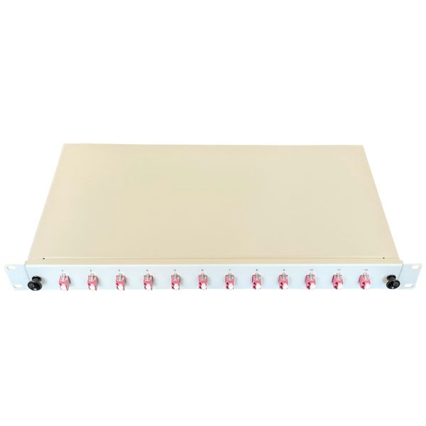 Paschke 443305-12SA Spleissbox/Patchpanel 19" 12x LCd OM4 PINK