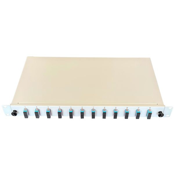 Paschke 443705AQ-12SA Spleissbox/Patchpanel 19" 12xSCd OM3 AQUA