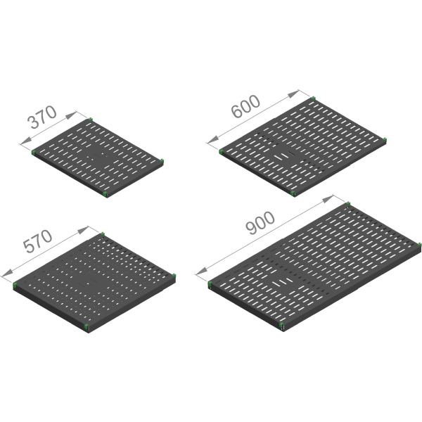 Enoc FHJ 100L-S Fachboden justierbar 19 Zoll 570-900mm