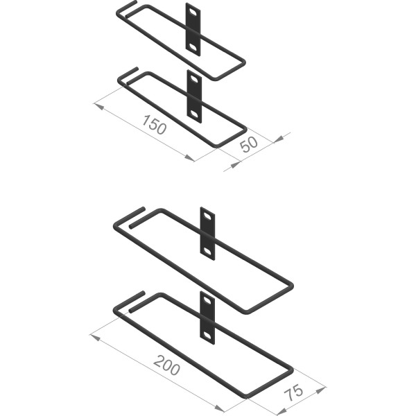 Enoc TFBS S-S Kabelführungsbügel 50x150mm 2 Stück