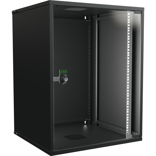 Enoc W3 15-5-S-SNP Wandschrank SNP 15HE schwarz 19 Zoll550x500x715mm