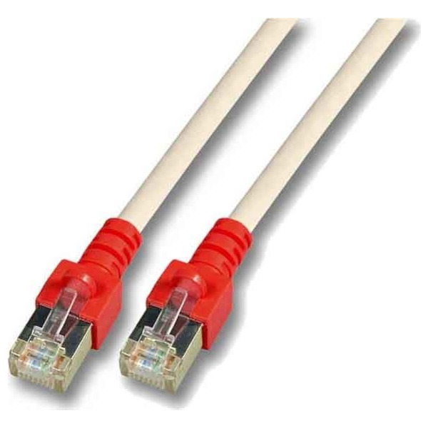 E F B K5450.10 grau Crossoverkabel Cat.5e 2xRJ45 mit SFTP 10 Meter gr