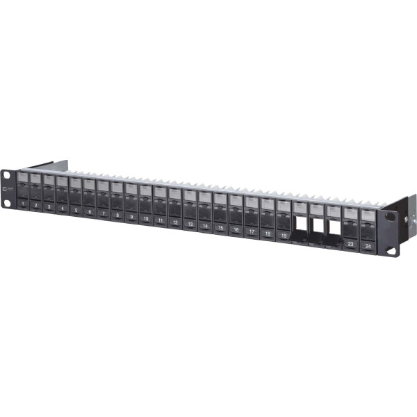 Metz Connect 130920-BK-E Modulträger 24 Port schwarz 1HE 482,6mm(19 Zoll)