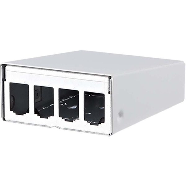 Metz Connect 130861-0402-E AP-Gehäuse leer E-DATmodul 4er reinweiß