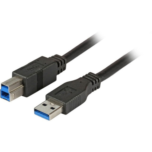 E F B K5236.1,8 USB-Verbindungskabel A-B 1,8m USB 3.0 schwarz