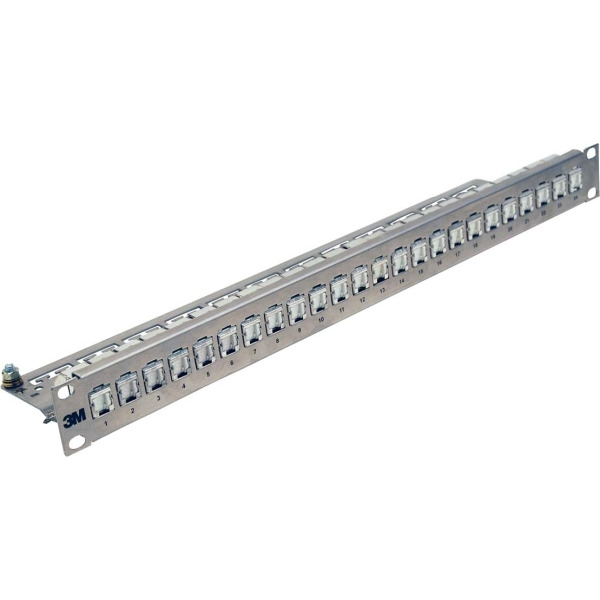 Corning UU001622701 Panel 24er Alu gelbb. für Cat6/Cat6A Module