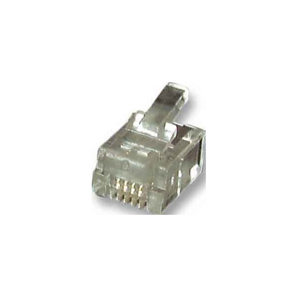 E F B 37511.1-100 Modular-Stecker RJ11 für Flachbandkbl. 100 Stück