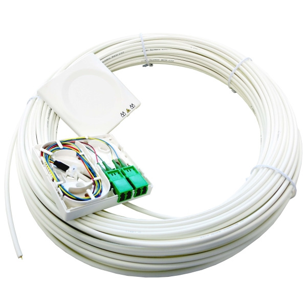 Idea Optical IO1140661823021502 FTTH-AP-Dose T1 mit Kabel 15 Meter 1xLCD/APC reinweiß