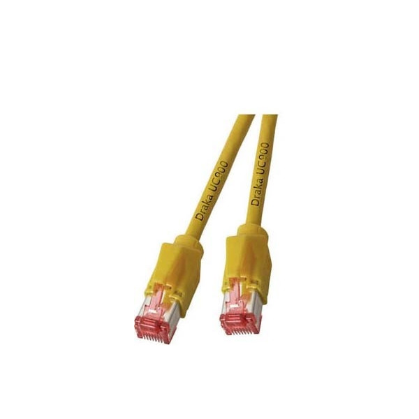 E F B K8055.1m gelb Patchkabel Cat.6A 2xHRS TM21 1 Meter gelb