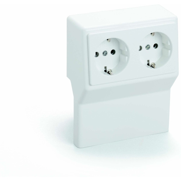 Rehau SL 2GT2070 cws SL Gerätetank cremeweiß mit Doppelsteckdose