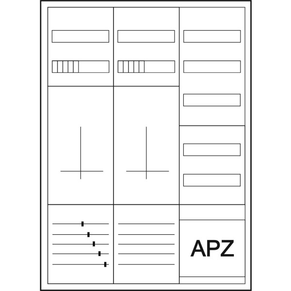 Eaton ZSD-ZZV-1100/APZ Zähler-Komplettschrank 3-Punktbefestigung