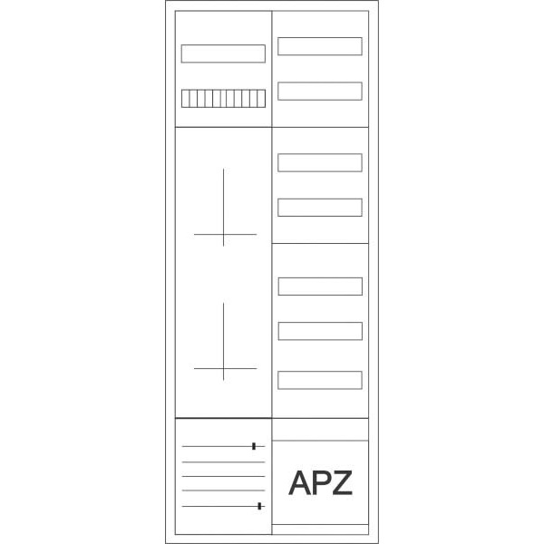 Eaton ZSD-2ZV-1400/APZ Zähler-Komplettschrank 3-Punktbefestigung