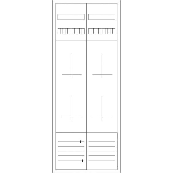 Eaton ZSD-4Z-1400 Zähler-Komplettschrank 3-Punktbefestigung
