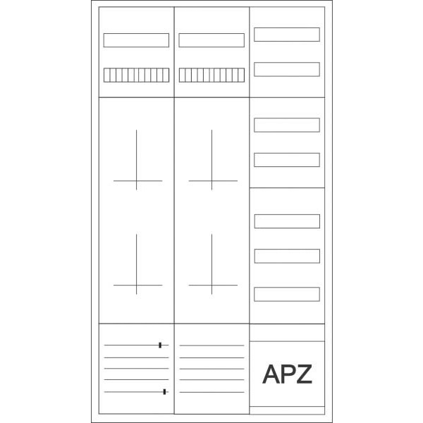 Eaton ZSD-4ZV-1400/APZ Zähler-Komplettschrank 3-Punktbefestigung