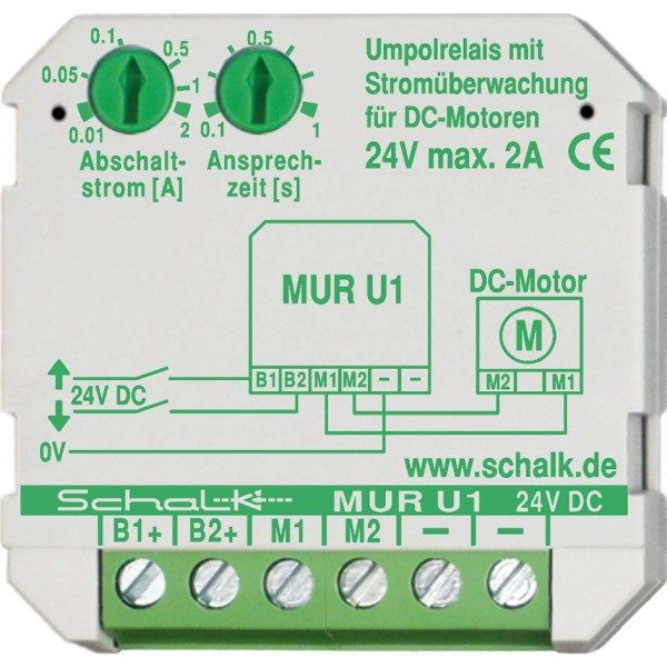 Schalk MUR U1 24V DC Motor-Umpolrelais 2A