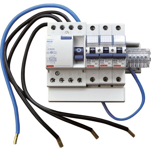 Gewiss GW96080 Zählerabgangs-Kit für Waschautomat