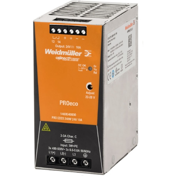 Weidmüller PROECO3 240W 24V 10A Schaltnetzgerät