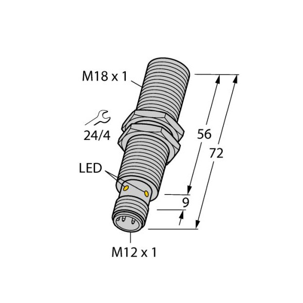 Turck BI8-M18E-VP6X-H1141 Sensor induktiv