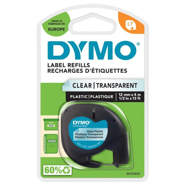 Dymo S0721530 LetraTag-Etiketten 12mm x 4 Meter