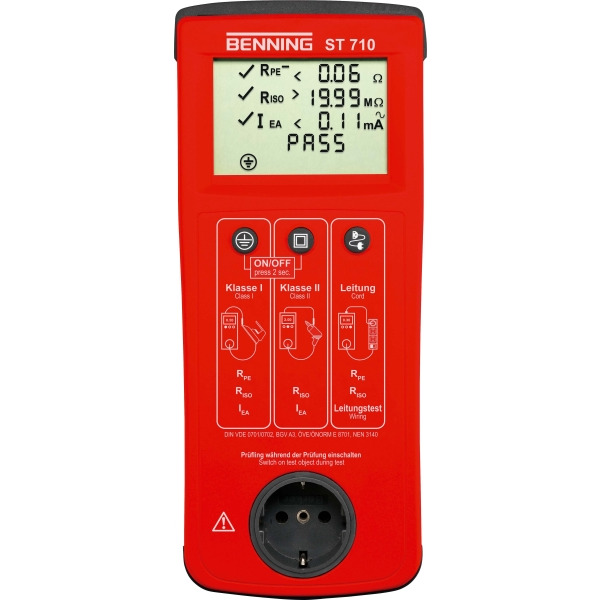 Benning ST710 Gerätetester Batterie- Betr.